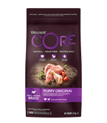 WELLNESS CORE корм из индейки с курицей для щенков мелких и средних пород 1,5 кг