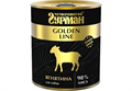 Четвероногий Гурман Golden line Ягнятина натуральная влажный корм для собак жестяная банка 0,34 кг ZB543747 - фото 12560