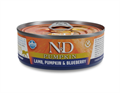 Н&Д влажный корм для кошек с тыквой, ягненок и черника /N&D CAT LAMB, PUMPKIN & BLUEBERRY, 80 гр MZB102109 - фото 13077