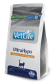 Вет Лайф диетический корм для кошек при аллергии VET LIFE NATURAL DIET CAT ULTRAHYPO, 400 гр MZB022561 - фото 13506