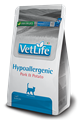 Вет Лайф гипоаллергенный со свининой и картофелем VET LIFE NATURAL DIET CAT HYPOALLERGENIC PORK & POTATO, 400 гр MZB040978 - фото 13513
