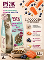 Pink MEGA BOOST "Skin & Coat" корм для кошек всех возрастов "Лосось с черникой", 5кг MZB431430 - фото 14669