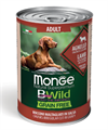 Monge Dog BWild Grainfree  ADULT  консервы из ягненка с тыквой и кабачками для собак всех пород, 400 гр MZB012614 - фото 15950