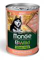 Monge Dog BWild Grainfree ADULT консервы из лосося с тыквой и кабачками для собак всех пород, 400 гр MZB012621 - фото 15955