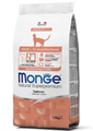 Monge Cat корм для взрослых кошек с лососем, 1.5 кг MZB005517 - фото 16165