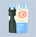ENSO DAILY DIET Корм влажный полнорационный профилактический для взрослых кошек, поддержание здоровья кожи и красоты шерсти, кусочки в соусе с форелью, 85 гр MZB309303 - фото 16288