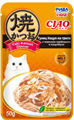 INABA CIAO Yaki Katsuo Dinner Тунец Кацуо на гриле с морским гребешком и кацуобуси для кошек, 50 гр MZB173714 - фото 16397