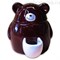КерамикАрт кормушка  для грызунов Мишка 150 мл черная - фото 4675