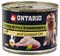 Ontario консервы для собак малых пород: гусь и клюква - фото 6787