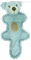 AROMADOG Игрушка для собак Мишка с хвостом 25 см голубой - фото 8463