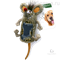 GIGWI Мышь с большой пищалкой - фото 8561